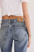 Free People - Risk Taker Mid-Rise Straight - Mantra - Back Detail