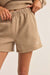 Rhythm - Logo Fleece Short - Taupe - Detail