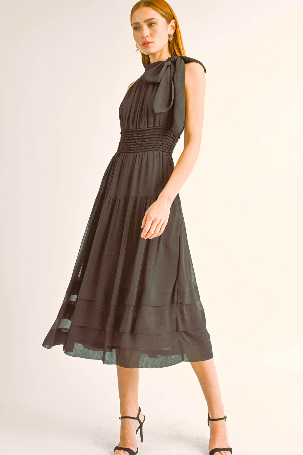Reset by Jane - Aurora Dress - Dark Brown - Side