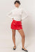 Double Zero - Basic LS Turtleneck Top - Cream