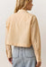 Marine Layer - Cropped Poplin Shirt - Gold Stripe - Back