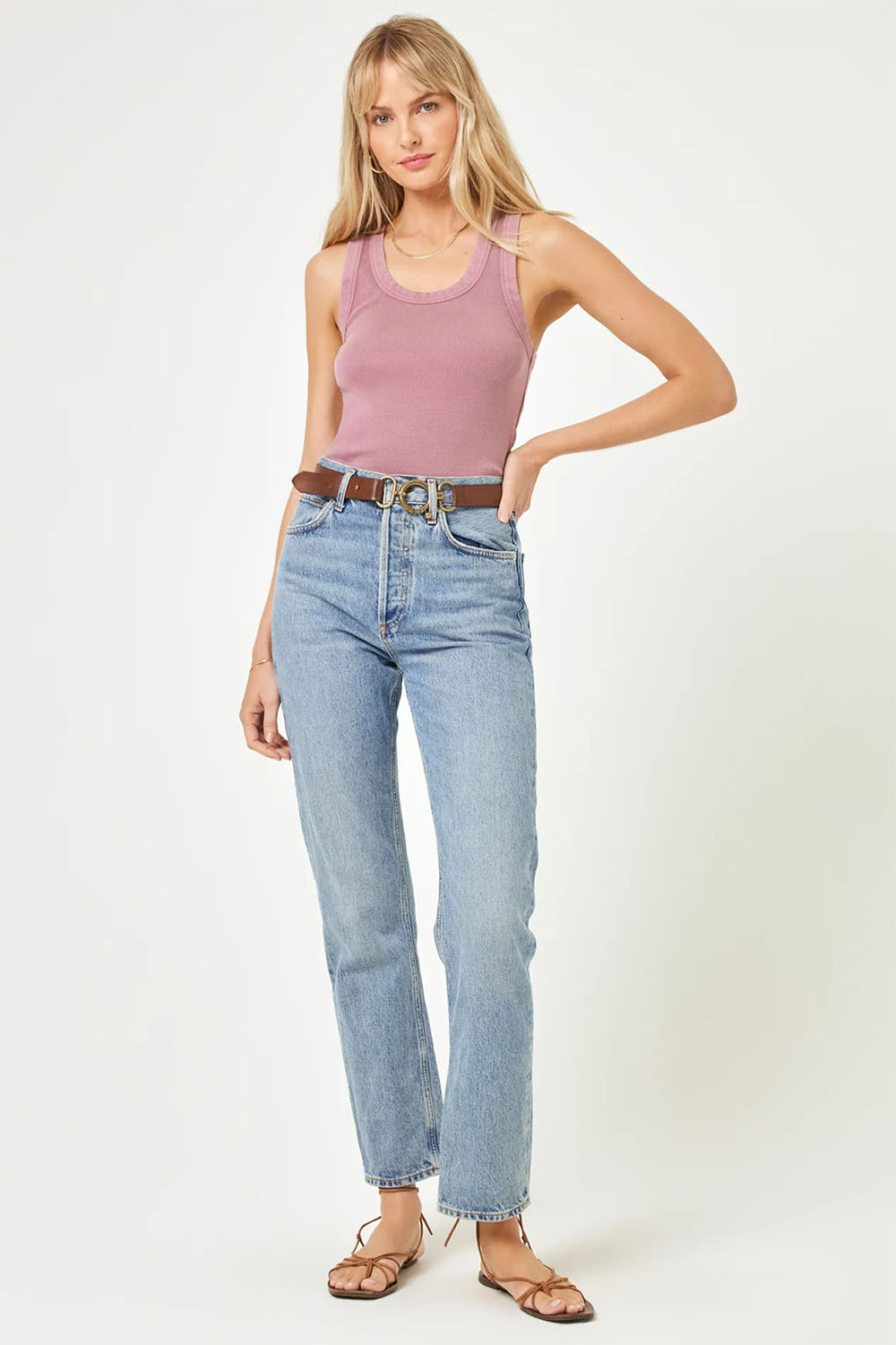 L*Space - Ash Tank - Smokey Quartz - Front