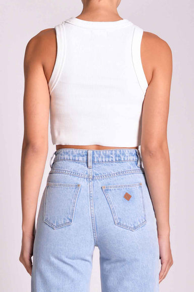 Abrand - Recycled Heather Singlet - White Sand - Back