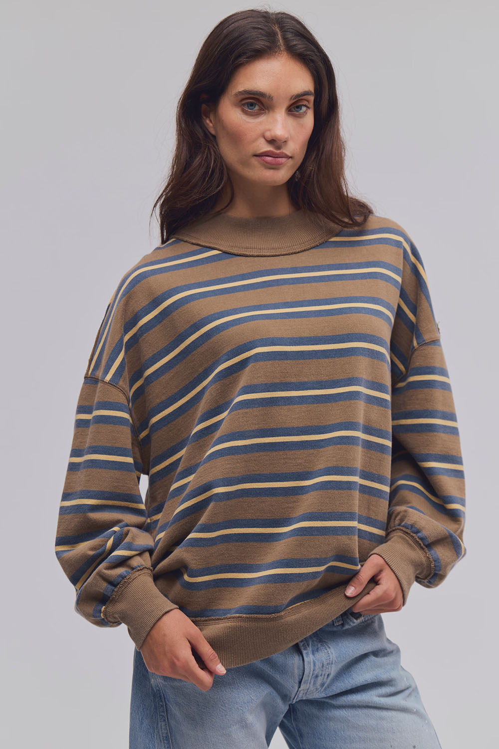 Free People - Palm Spring Striped - Army Combo - Front