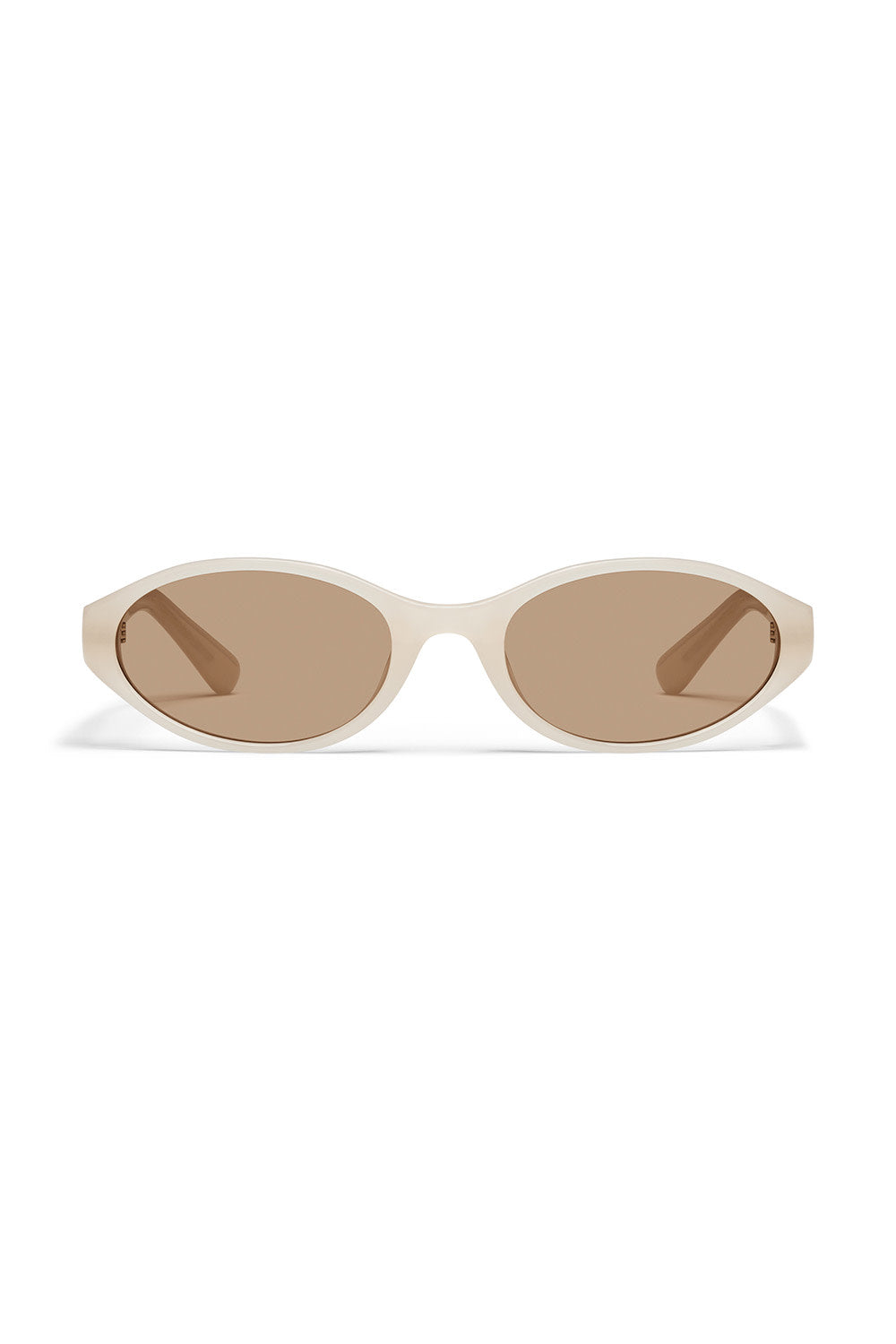 Quay Aura Points in Bone/Tan — Front view