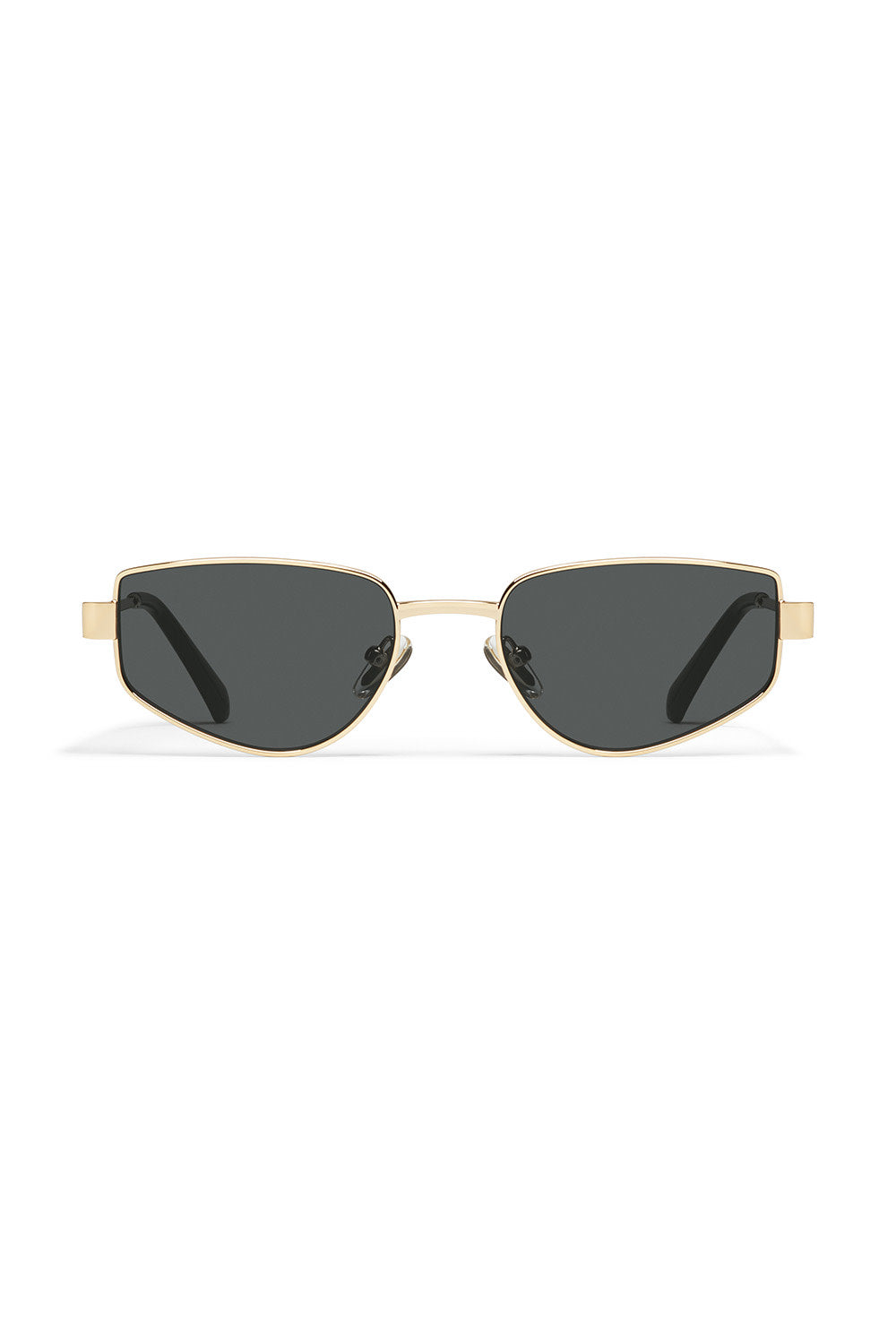 Quay Hit Single in Gold/Smoke — Front view