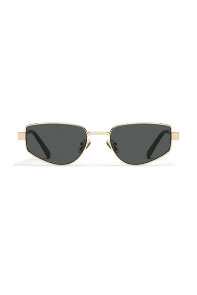 Quay Hit Single in Gold/Smoke — Front view