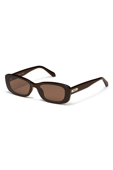 Quay Vibe Check in Chocolate/Brown — Side view