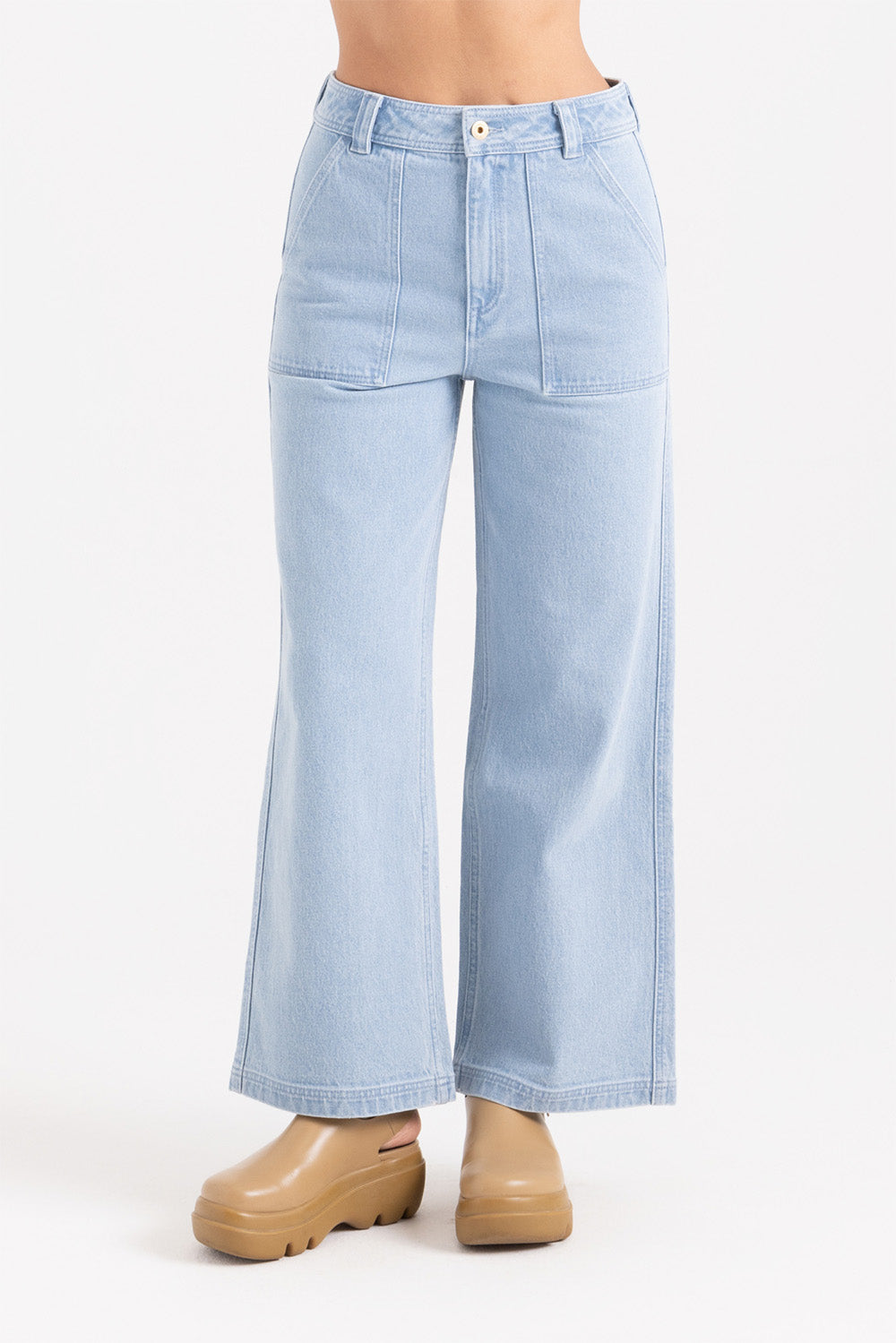 Roark - Hwy SS125 Pant - Bleach Wash Indigo - Front