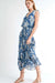 Reset by Jane - Ariel Midi Dress - Navy Floral - Side