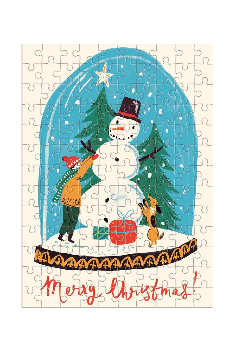 SNOW GLOBE 130 PC PUZZLE ORNAMENT