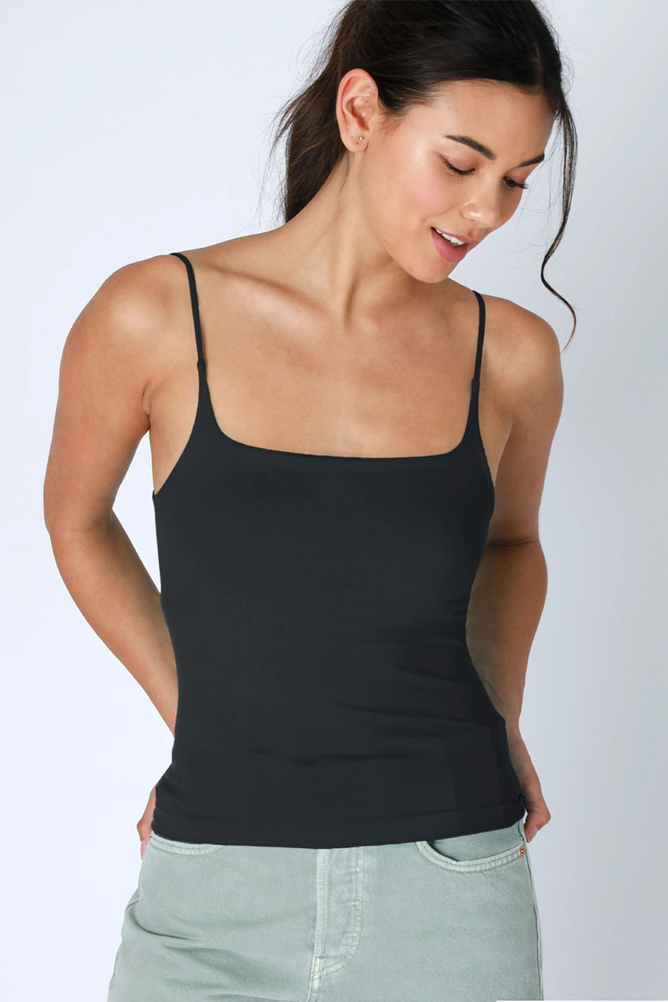 Niki Biki - Square Cami - Black