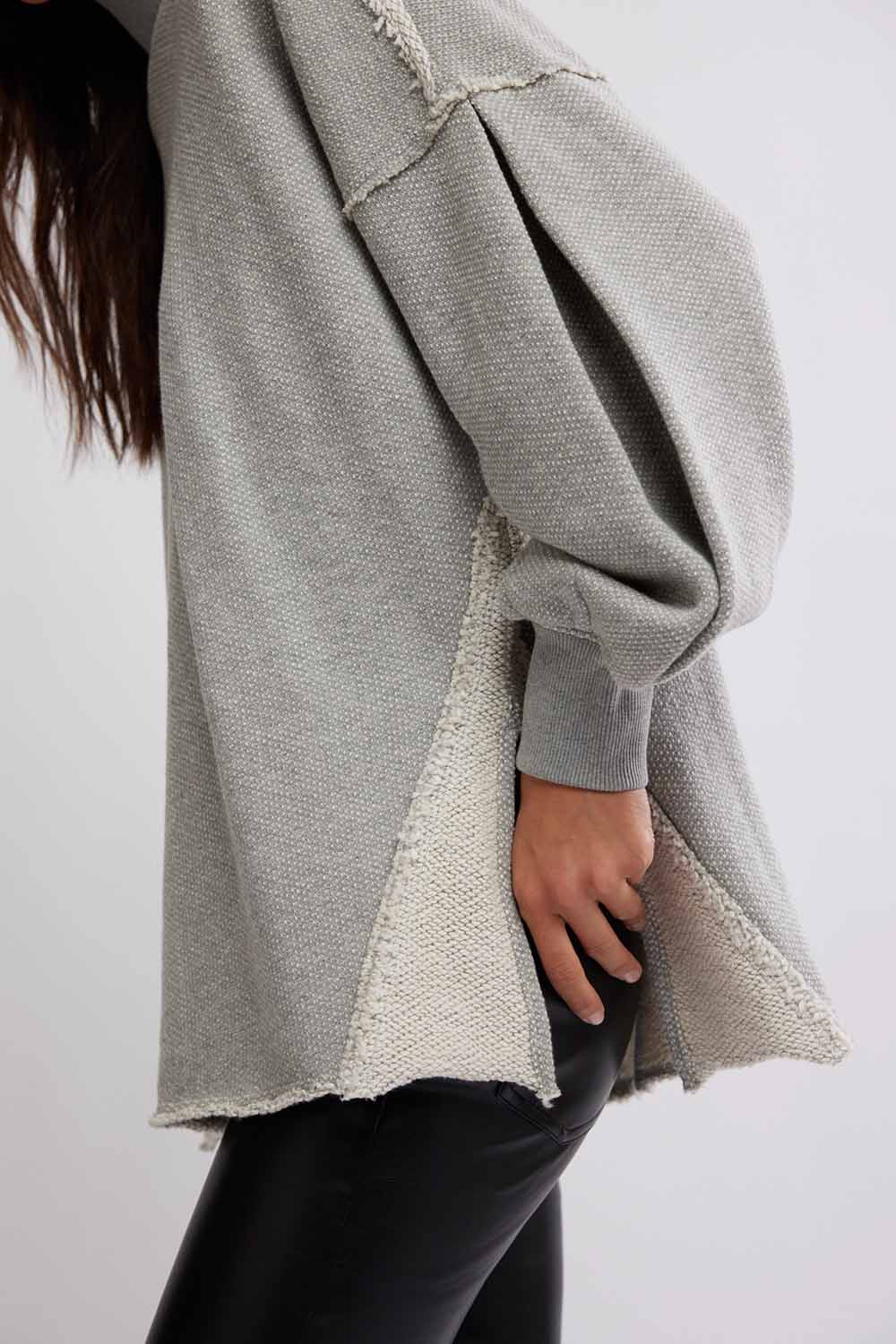 Free People - Wonderful Pullover - Grey Heather  - Detail