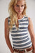 Free People - Jamie Henley Stripe Tank - White Combo - Front