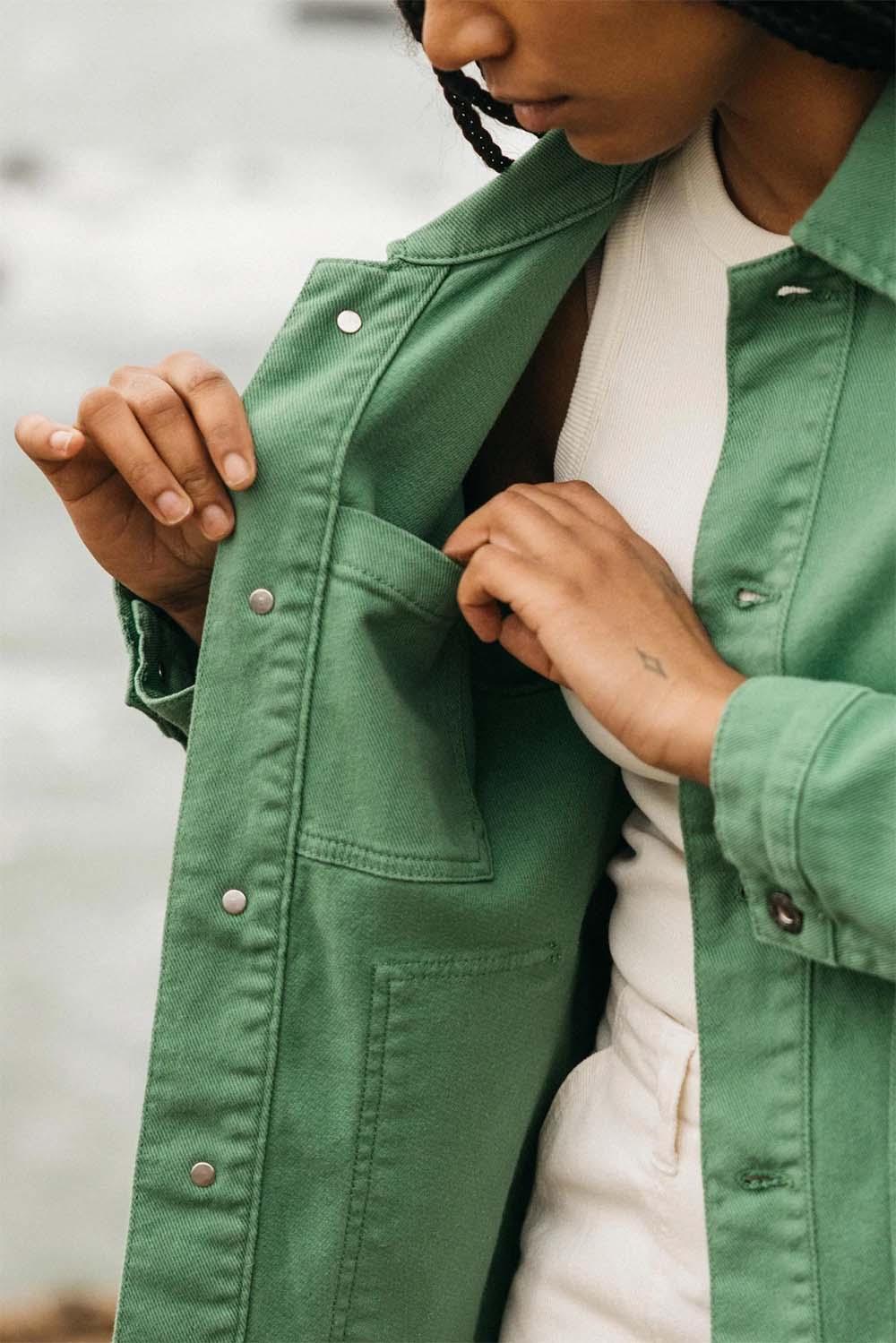 Finisterre - Yarrel Chore Jacket - Samphire - Inside