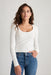 Marine Layer - Lexi Scoop Neck - White - Front