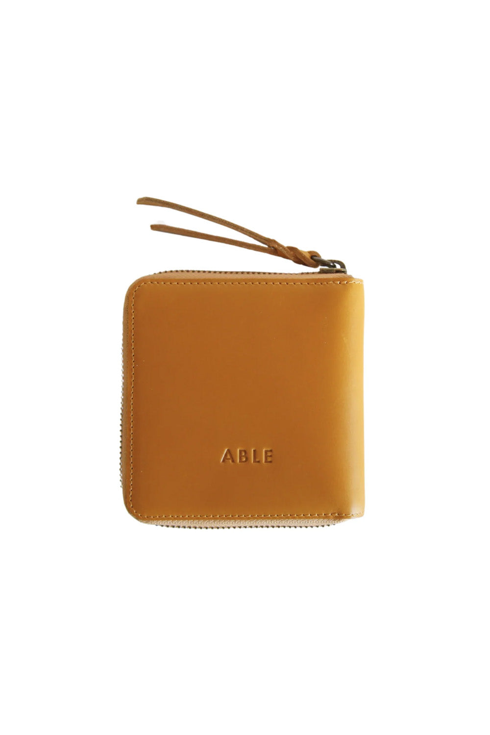 Able - Small Zip Around Wallet - Cognac - Back