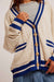 Free People - WTF Varsity Cardi - Ecru - Detail