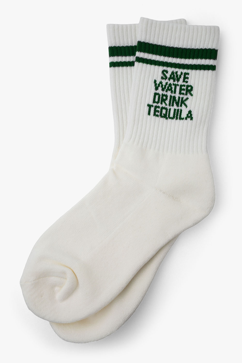 Pearl of the West Save Water Sock — Flatlay view