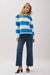 Richer Poorer - Beefy Stripe Cotton Pullover - Pop Blue Rugby