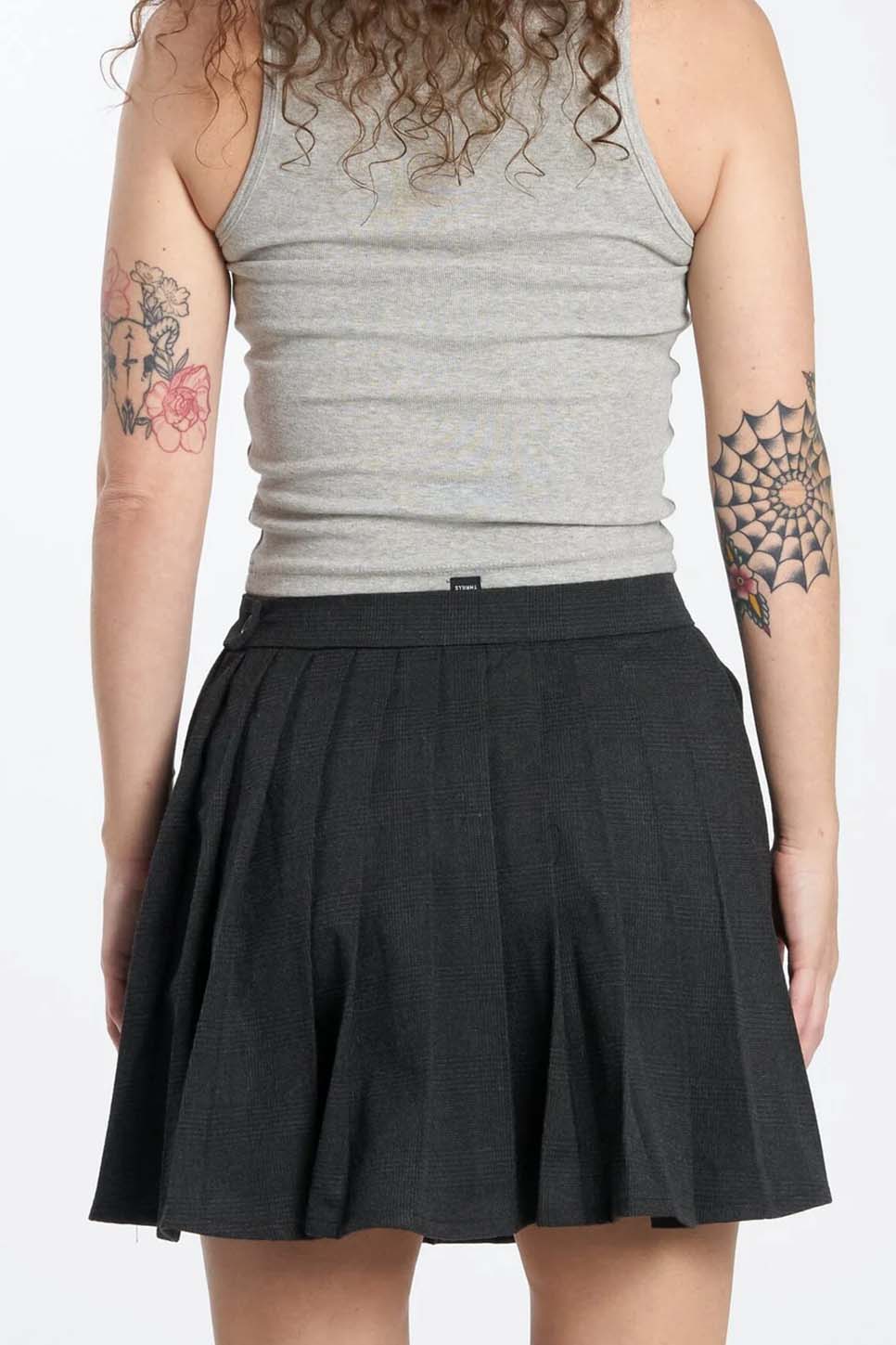 Thrills - Narcisa Skirt - Charcoal - Back