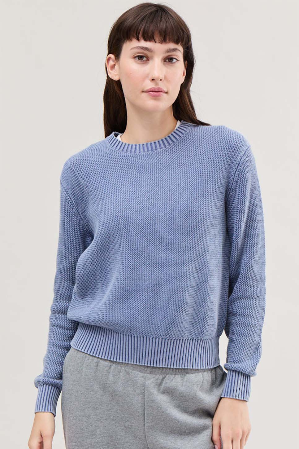 Richer Poorer - Dune Sweater - Vintage Indigo - Front