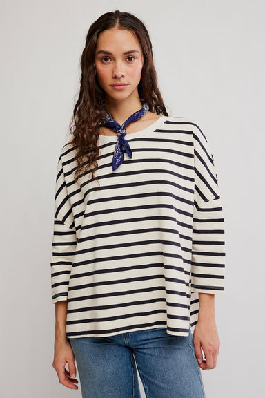 Free People - 2 Sense Long Sleeve - Ivory Combo - Front