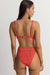 Rhythm - Terry Underwire Top - Red Sand - Back