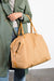 Able - Carry On Song Weekender Bag - Tan Canvas - Model