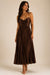 Reset By Jane Joanna Dress in Cinnamon Brown — Front view