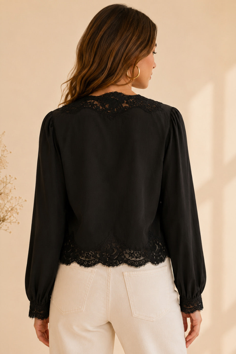 Reset By Jane Juliette Top in Black — Back view