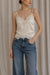 Reset By Jane Suzanne Top in Cream — Front view