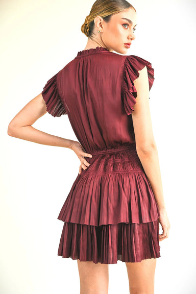 Reset by Jane - Gabrielle Dress - Wine - Back