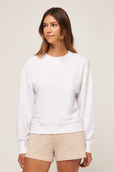 Travis Matthew - Cloud Terry Crew - White - Front