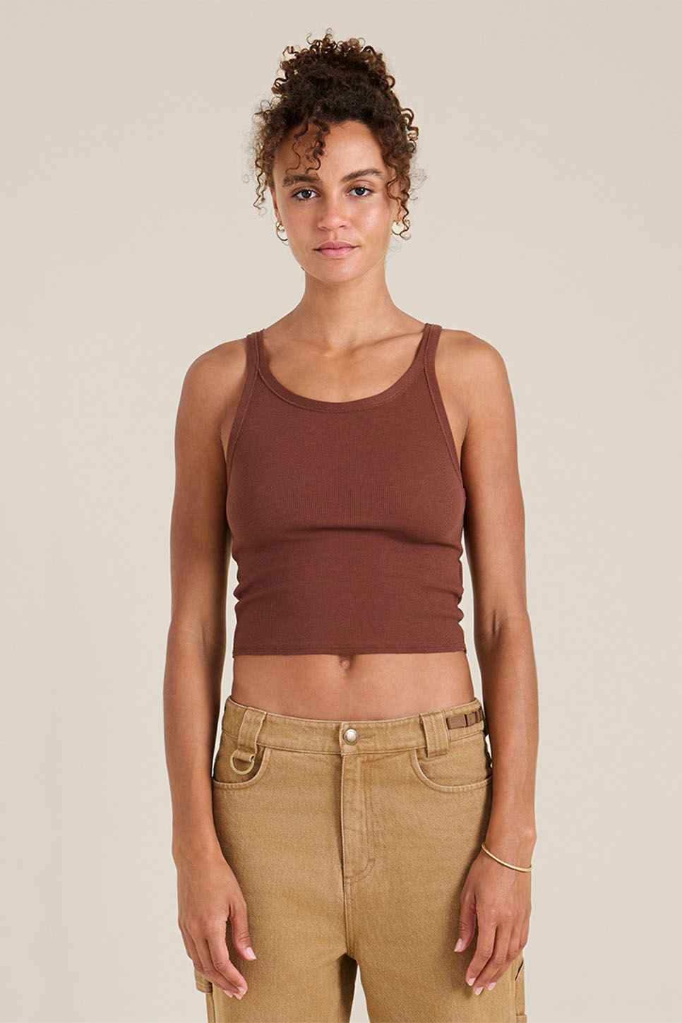 Roark - Wind Worn Tank - Sepia - Front