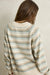 Rhythm Distant Shores Striped Sweater in Baby Blue — Back view