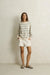 Rhythm Distant Shores Striped Sweater in Baby Blue — Full-body view
