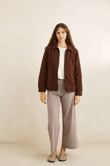 Rhythm Jamie Jacket in Chocolate — Full-body view