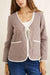 Rhythm London Check Reversible Jacket in Chocolate — Front view, check side