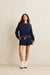 Rhythm Pipe Polar Crewneck in Ocean — Full-body view