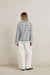 Rhythm Porto Stripe Long Sleeve in Grey — Back view