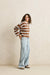 Rhythm Rugby Polo Knit Sweater in Brown — Quarter view