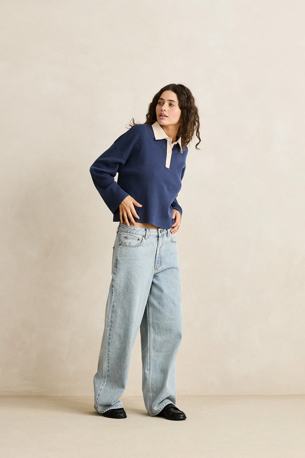 rhythm-rugby-polo-knit-sweater-navy-front