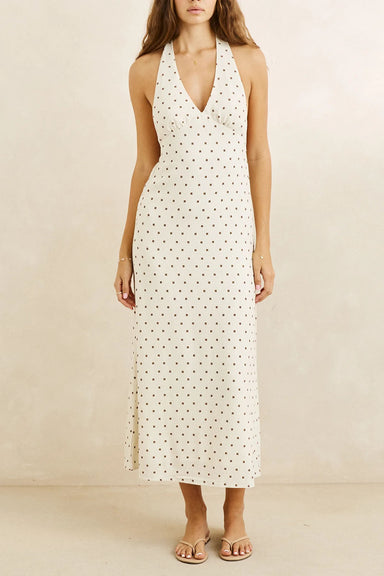 rhythm-sandy-halter-neck-maxi-dress-cream-front