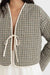 Rhythm - Antibes Plaid Quilted Jacket - Olive - Detail