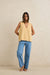 rhythm archer knit vest sand front
