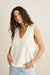 rhythm archer knit vest vintage white