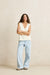 rhythm archer knit vest vintage white front