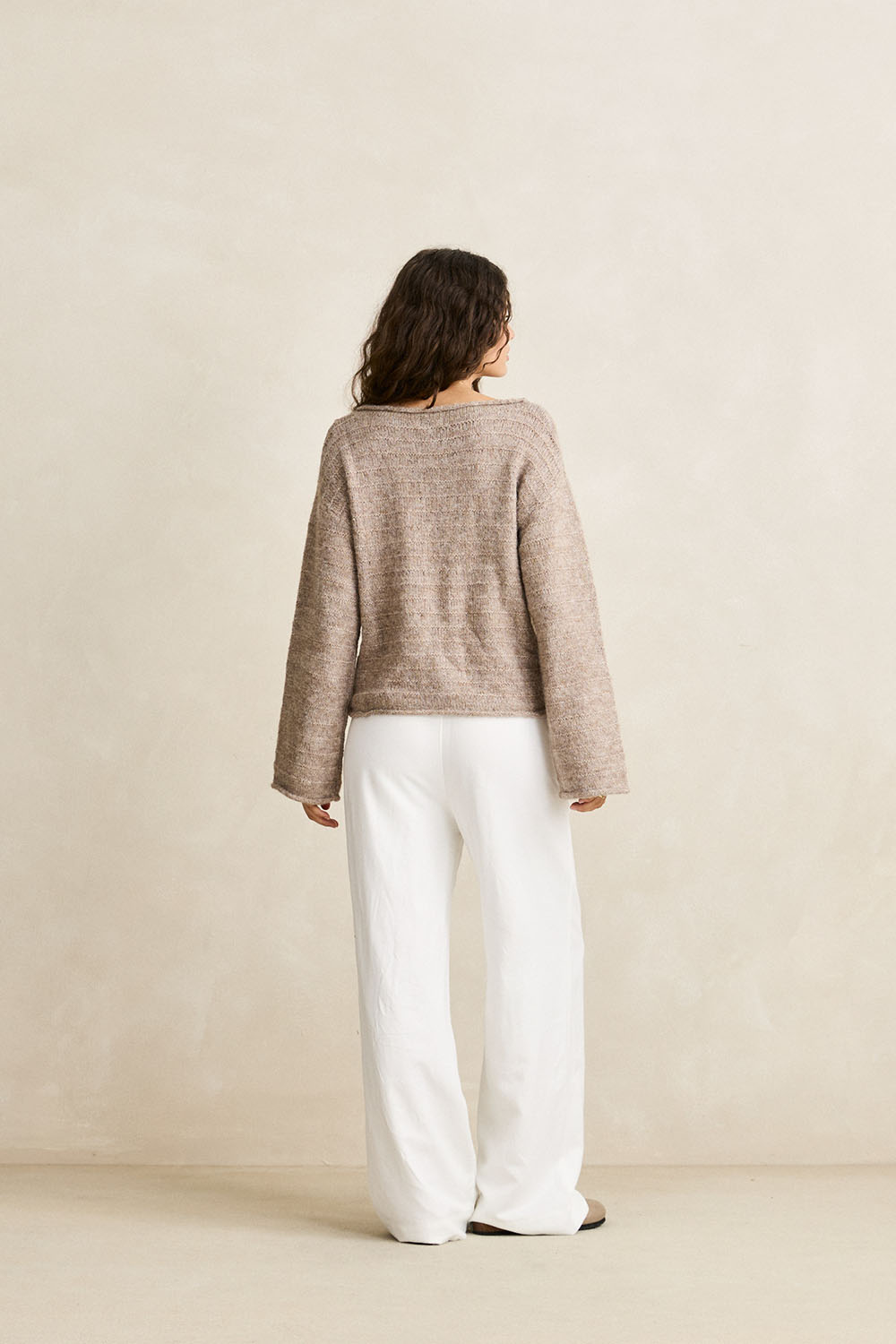 rhythm baklava knit oatmeal back