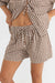 rhythm birdie gingham short brown front